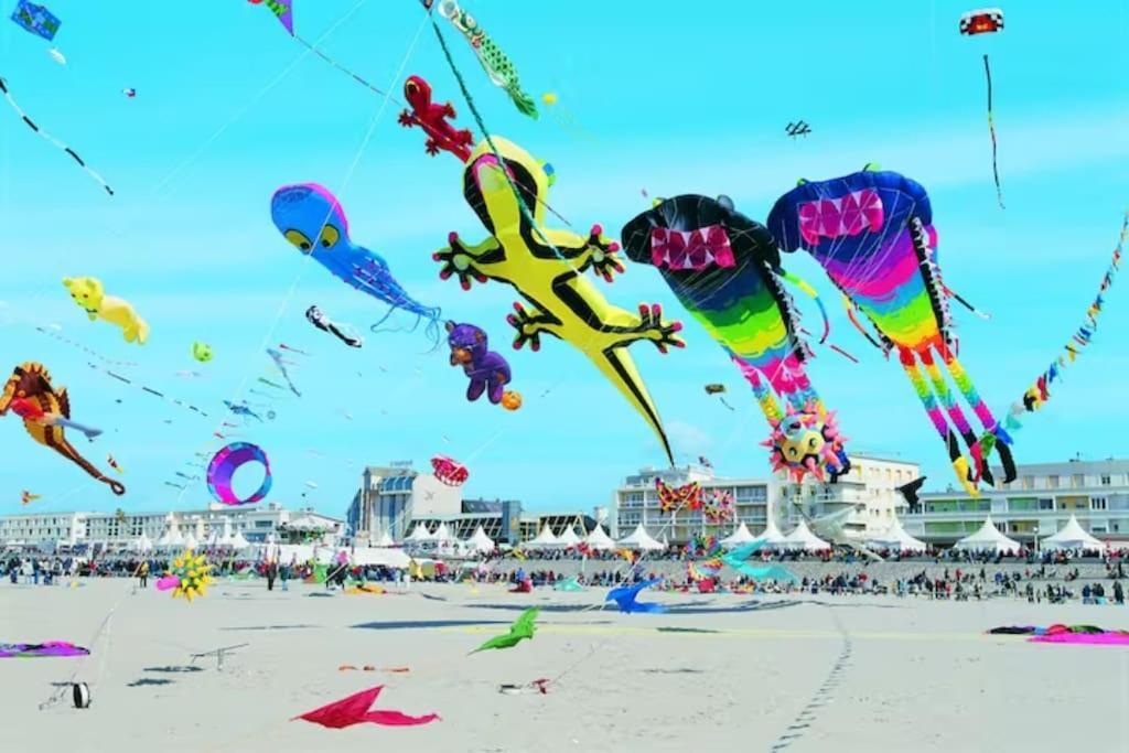 Cozy D'Opale Charmant T1 Bord De Mer Cour Privee Et Clot Wifi 3 Pers Animaux Acceptes Gratuit Apartment Berck Bagian luar foto